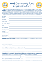 MMS Community Fund Application